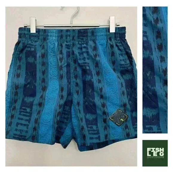 Gotcha by Icons of Culture Other - Gotcha by Icons of Culture | Swim Trunks & Shorts in 90s Print - Blue / Sz S